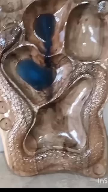 مزه خوری پیکر تراشی مار چوب گردو